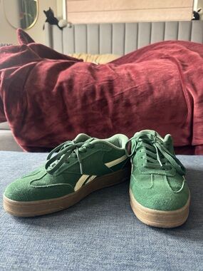 Green and Pink Reeboks